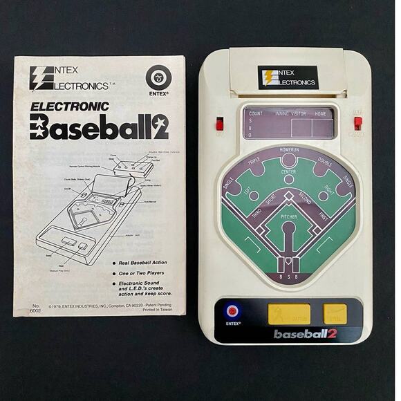 1979 Entex Electronics Baseball 2 Handheld Game and Instructions, Not Working - Picture 1 of 10